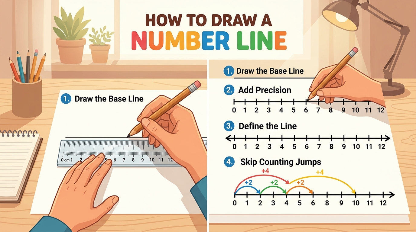 How to Draw and Use a Number Line in Math: Beginner Guide
