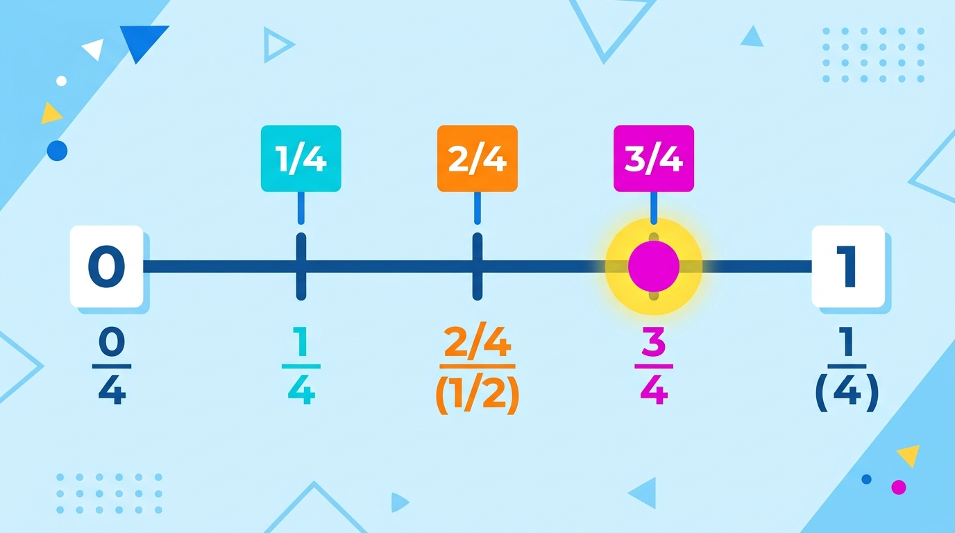 How to Plot & Represent Fractions on a Number Line
