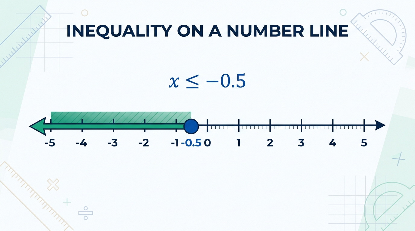 How to Graph Inequalities on a Number Line: Open vs. Closed Circles & Shading
